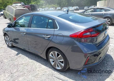 2017 Hyundai Ioniq Hybrid Limited from USA, damaged, VIN KMHC85LC1HU049331